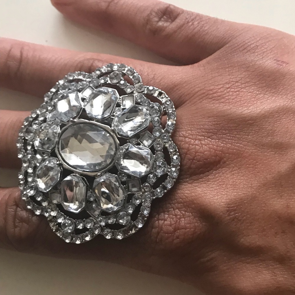 RHINESTONE ELASTIC BAND RING $3 - Picture 2 of 4